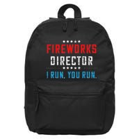 Fireworks Director If I Run You Run 16 in Basic Backpack