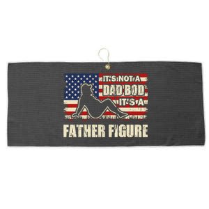 FatherS Day ItS Not A Dad Bod ItS A Father Figure Gift Large Microfiber Waffle Golf Towel