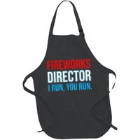 Fireworks Director I Run You Run Funny 4th Of July Party Apron