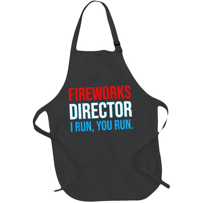 Fireworks Director I Run You Run Funny 4th Of July Party Apron