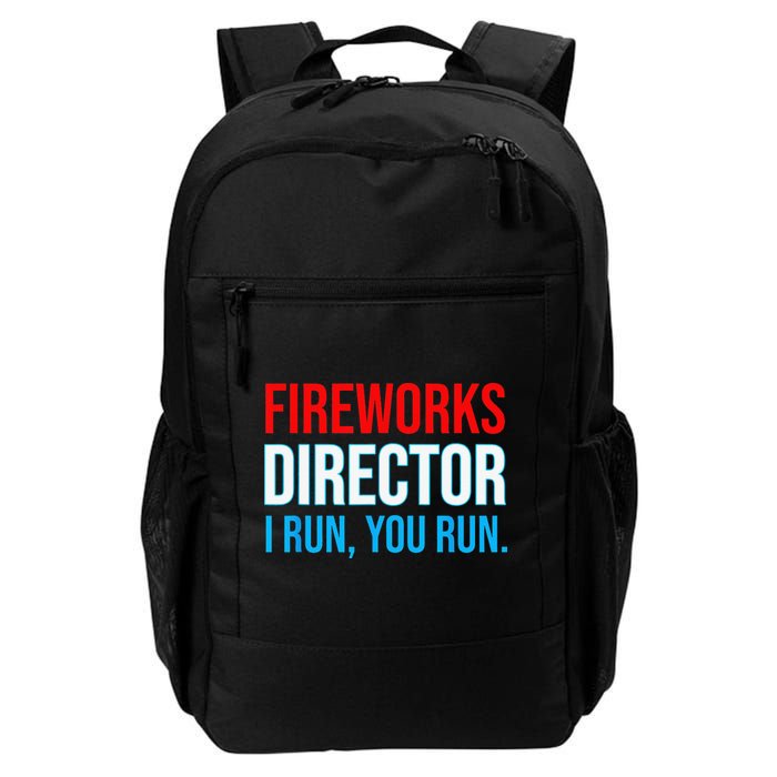 Fireworks Director I Run You Run Funny 4th Of July Party Backpack