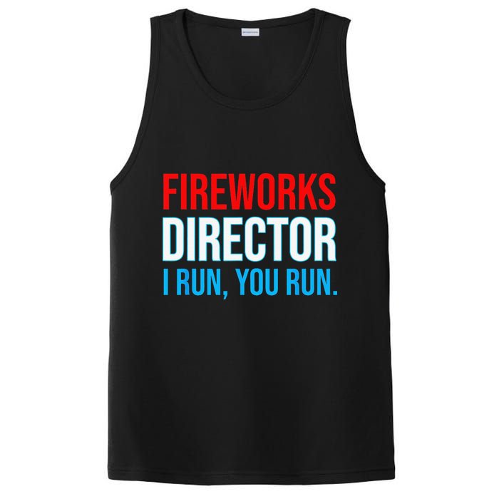Fireworks Director I Run You Run Funny 4th Of July Party PosiCharge Competitor Tank