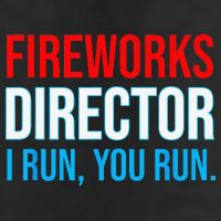 Fireworks Director I Run You Run Funny 4th Of July Party Microfiber Hand Towel
