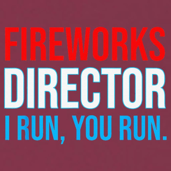 Fireworks Director I Run You Run Funny 4th Of July Party 16oz Travel Tumbler
