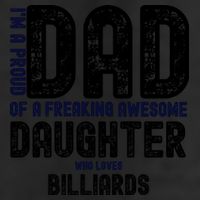 Father's Day I'm A Proud Dad Of A Freaking Awesome Daughter Who Loves Billiards Adult Drive Performance Visor
