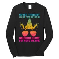 Fathers Day I Wear A Unicorn Dadacorn Long Sleeve Shirt