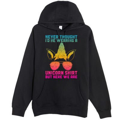 Fathers Day I Wear A Unicorn Dadacorn Premium Pullover Hoodie
