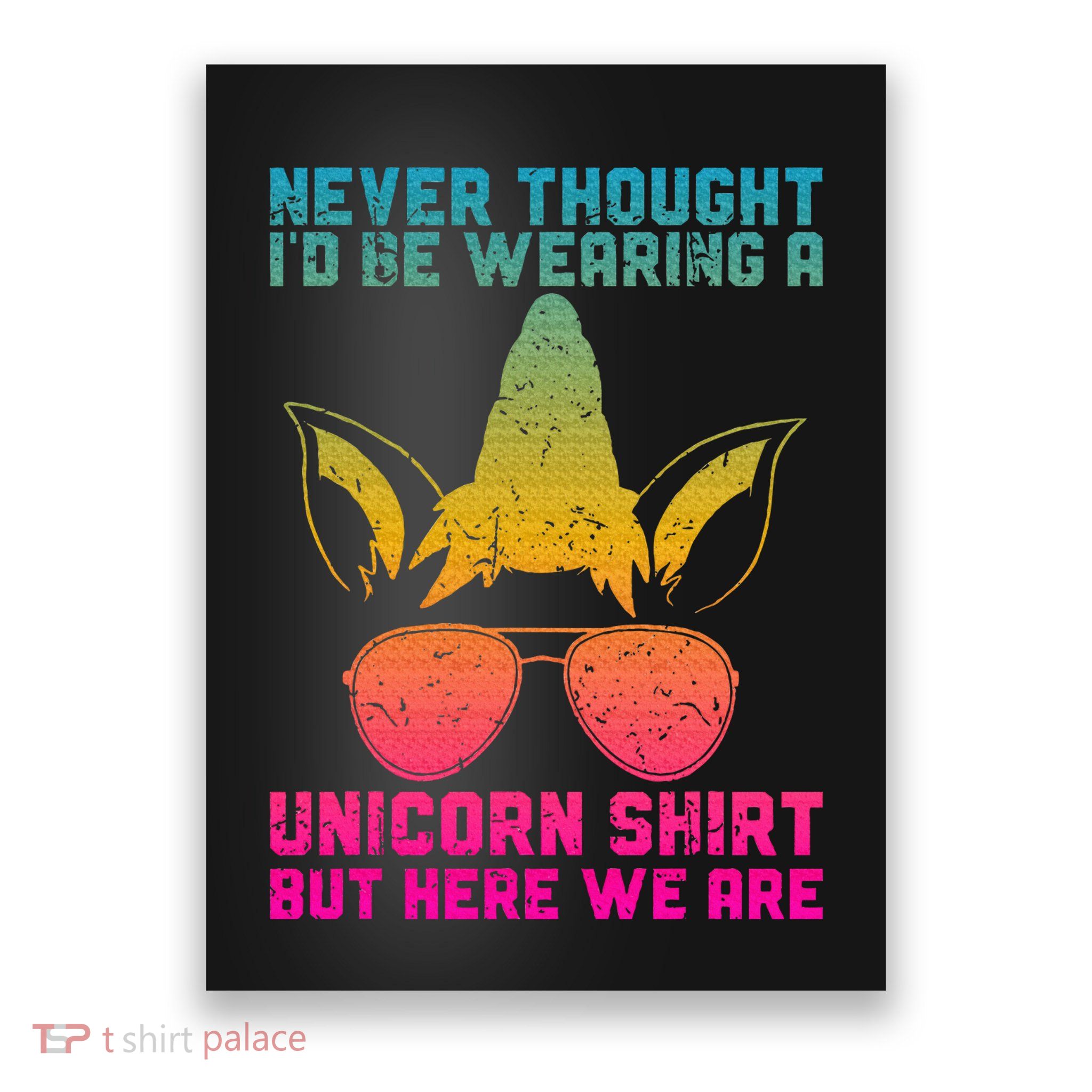 Fathers Day I Wear A Unicorn Dadacorn Poster