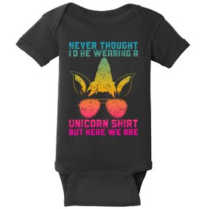 Fathers Day I Wear A Unicorn Dadacorn Baby Bodysuit