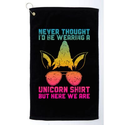 Fathers Day I Wear A Unicorn Dadacorn Golf Towel