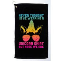 Fathers Day I Wear A Unicorn Dadacorn Golf Towel