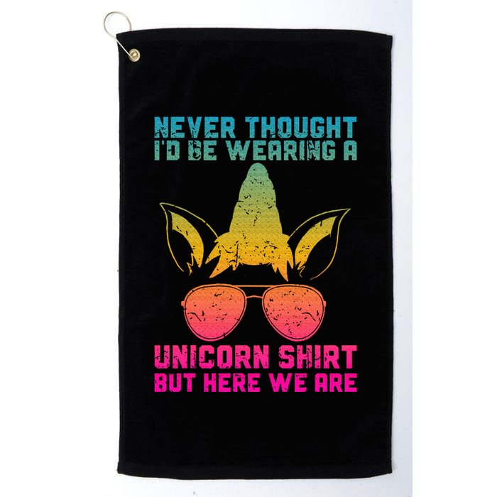 Fathers Day I Wear A Unicorn Dadacorn Golf Towel