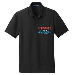 Fireworks Director I Run You Run Funny 4th Of July Dry Zone Grid Polo