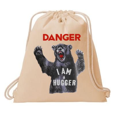 Funny Danger Im Hugger Bear Sun Nerd Geek Graphic Drawstring Bag