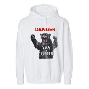 Funny Danger Im Hugger Bear Sun Nerd Geek Graphic Garment-Dyed Fleece Hoodie