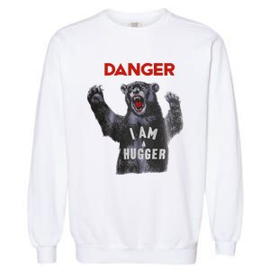 Funny Danger Im Hugger Bear Sun Nerd Geek Graphic Garment-Dyed Sweatshirt