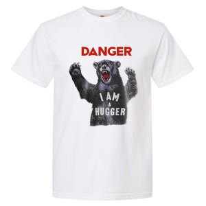 Funny Danger Im Hugger Bear Sun Nerd Geek Graphic Garment-Dyed Heavyweight T-Shirt