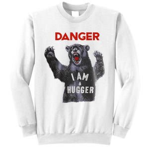 Funny Danger Im Hugger Bear Sun Nerd Geek Graphic Sweatshirt