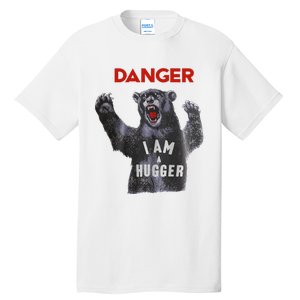 Funny Danger Im Hugger Bear Sun Nerd Geek Graphic Tall T-Shirt