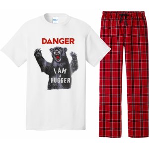 Funny Danger Im Hugger Bear Sun Nerd Geek Graphic Pajama Set