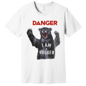 Funny Danger Im Hugger Bear Sun Nerd Geek Graphic Premium T-Shirt