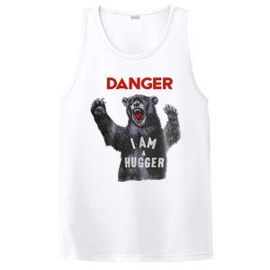 Funny Danger Im Hugger Bear Sun Nerd Geek Graphic PosiCharge Competitor Tank