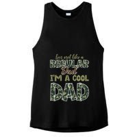 Father's Day I'm Not Like A Regular Dad I'm A Cool Dad Camo Ladies PosiCharge Tri-Blend Wicking Tank