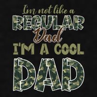 Father's Day I'm Not Like A Regular Dad I'm A Cool Dad Camo Ladies PosiCharge Tri-Blend Wicking Tank
