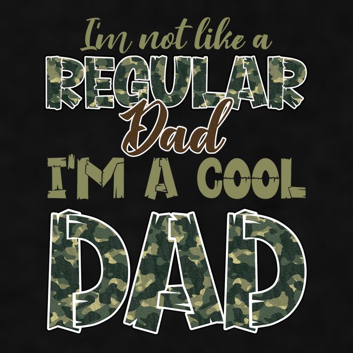Father's Day I'm Not Like A Regular Dad I'm A Cool Dad Camo Ladies PosiCharge Tri-Blend Wicking Tank