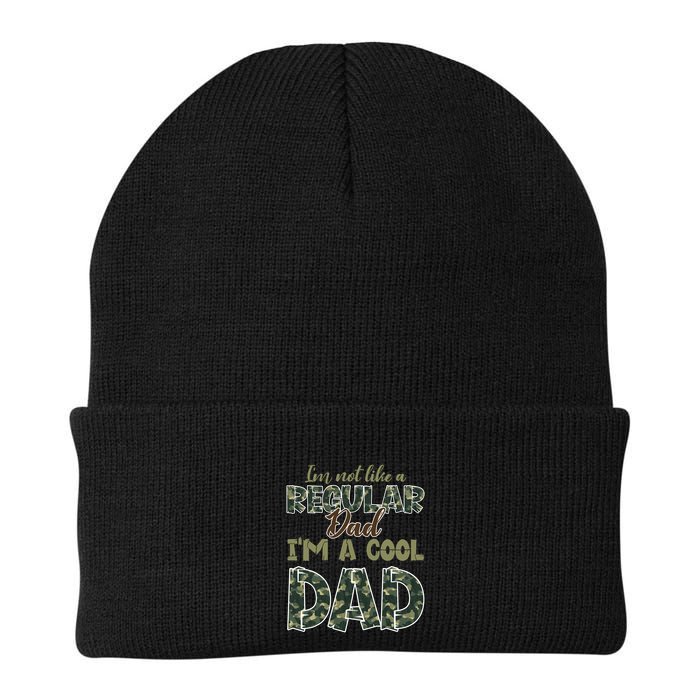 Father's Day I'm Not Like A Regular Dad I'm A Cool Dad Camo Beanie