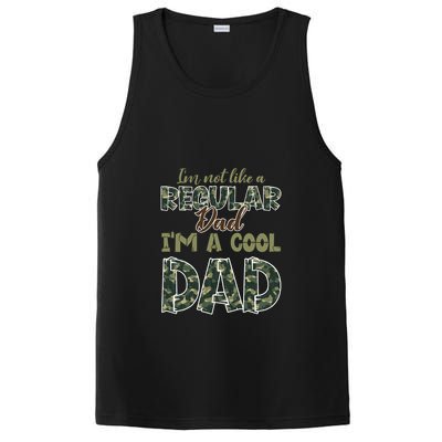 Father's Day I'm Not Like A Regular Dad I'm A Cool Dad Camo PosiCharge Competitor Tank