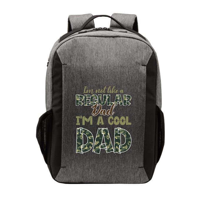 Father's Day I'm Not Like A Regular Dad I'm A Cool Dad Camo Vector Backpack