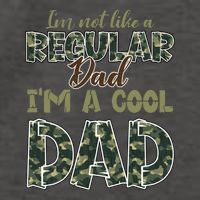 Father's Day I'm Not Like A Regular Dad I'm A Cool Dad Camo Vector Backpack