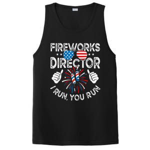 Fireworks Director If I Run You Run Funny 4th of July PosiCharge Competitor Tank