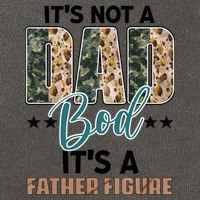Father's Day It's Not A Dad Bod It's A Father Figure Camo Cotton Canvas Backpack