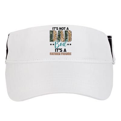 Father's Day It's Not A Dad Bod It's A Father Figure Camo Adult Drive Performance Visor