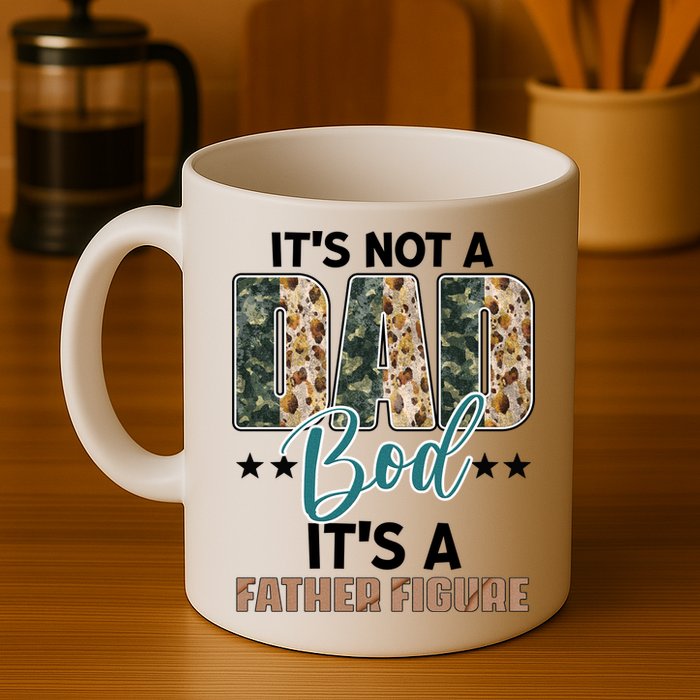 Father's Day It's Not A Dad Bod It's A Father Figure Camo Mug