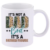 Father's Day It's Not A Dad Bod It's A Father Figure Camo 11oz C Handle Ceramic Mug