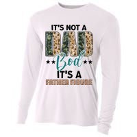Father's Day It's Not A Dad Bod It's A Father Figure Camo Cooling Performance Long Sleeve Crew