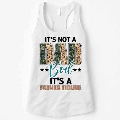 Father's Day It's Not A Dad Bod It's A Father Figure Camo Womens Tank Top