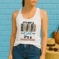 Father's Day It's Not A Dad Bod It's A Father Figure Camo Womens Tank Top