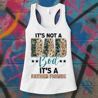 Father's Day It's Not A Dad Bod It's A Father Figure Camo Womens Tank Top