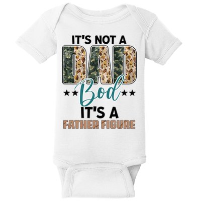 Father's Day It's Not A Dad Bod It's A Father Figure Camo Baby Bodysuit
