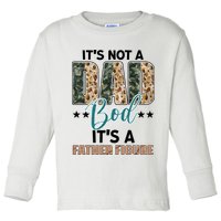 Father's Day It's Not A Dad Bod It's A Father Figure Camo Toddler Long Sleeve Shirt
