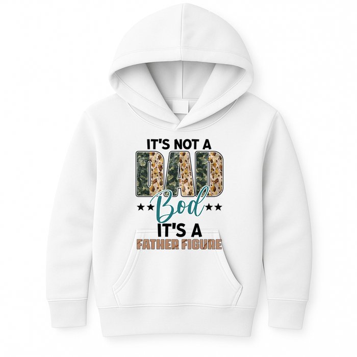 Father's Day It's Not A Dad Bod It's A Father Figure Camo Kids Hoodie