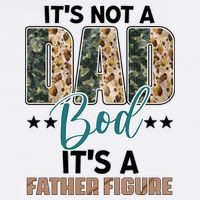 Father's Day It's Not A Dad Bod It's A Father Figure Camo Wool Snapback Cap