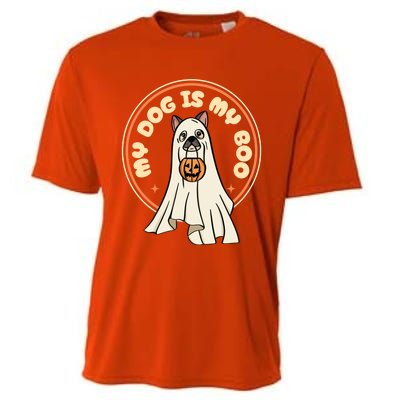 Funny Dog Is My Boo Halloween Ghost Dog Lover Costume Cool Gift Cooling Performance Crew T-Shirt