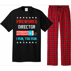 Fireworks Director I Run You Run Funny 4th Of July Pajama Set