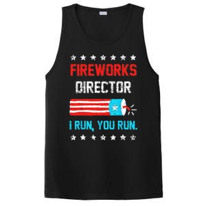 Fireworks Director I Run You Run Funny 4th Of July PosiCharge Competitor Tank