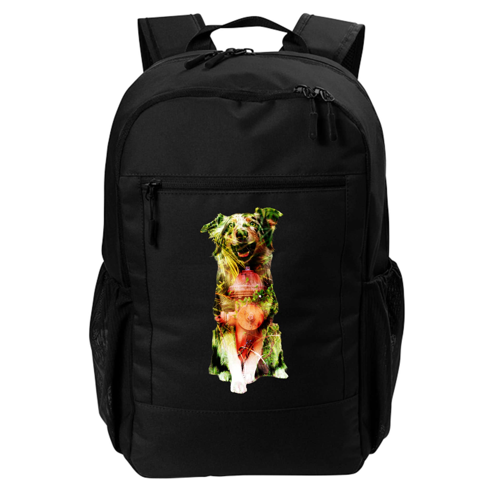 Figherfighter Dog Illustration Backpack